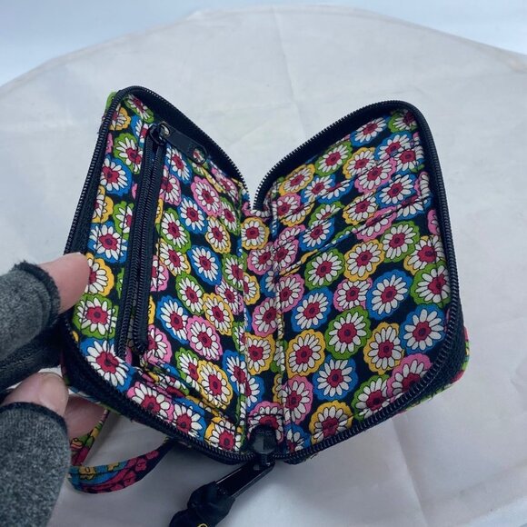 Vera Bradley Symphony in Hue Wallet Wristlet ID Window Zip Pocket 5.5" x 3.5" - Picture 5 of 7